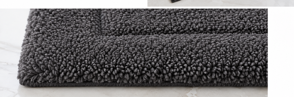 BF&M Milagro Bath Rug, Charcoal